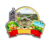 Imán de madera para nevera de Bristol England UK 4322, diseño de monumentos en 3D