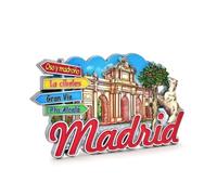 Iman de Madrid, iman Nevera madrileño, Puerta de Alcala, Oso y madroño, Cibeles, Metro de Madrid, Gran Via, monumentos