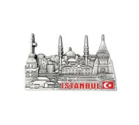 Imán de metal para nevera, diseño de pavo de Estambul, Santa Sofía, recuerdo de viaje en el refrigerador