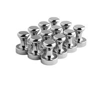 Imán de neodimio plateado con ventosa, imanes superfuertes para refrigerador, hardware y mejoras del hogar (10 unidades)