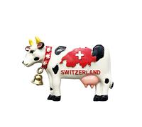 Imán de nevera 3D con diseño de vaca de Suiza, recuerdo turístico, decoración para el hogar y la cocina, colección de imanes para nevera