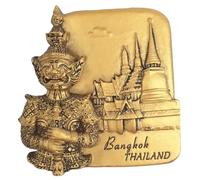 Imán de nevera 3D con estatua de Bangkok, Tailandia, regalo de recuerdo para el hogar y la cocina, pegatina magnética de Bangkok, Tailandia para nevera