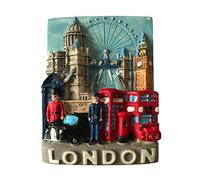 Imán de nevera 3D de Londres, recuerdos turísticos, imán de nevera de poliresina, decoración del hogar y la cocina