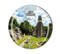 Imán de nevera 3D Guatemala para recuerdo de cristal de cristal de recuerdo de viaje colección de recuerdos de regalo para el hogar y la cocina