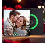 Imán de Nevera con música Personalizado, Placa de Regalo Personalizada, imán con Foto Personalizada, álbum de música Incorporado, Regalos para San Valentín, Aniversario, Navidad para Parejas (B)