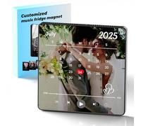 Imán de Nevera con Música Personalizado - Regalo Original Adecuado para Parejas, Mujeres, Familia - Imán de Refrigerador con Canción y Foto - Ideal para San Valentín, Navidad, Aniversario o Cumpleaños