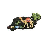 Imán de nevera de Lanzarote España 3D de resina, recuerdo de viaje, hecho a mano, decoración para el hogar y la cocina Lanzarote