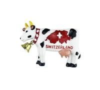 Imán de nevera estilo vaca Suiza recuerdo de viaje decoración 3D magnético pintado a mano colección artesanal