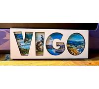 Imán de nevera Vigo de España, recuerdo de Galicia, Calamita da frigorifero Vigo