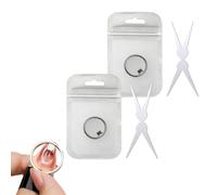 Imán de ojo de gato en forma de anillo para uñas, herramienta de imán de uñas fuerte, imán en Y y Rin-gMagnet (haz ancho, corazón, francés), ojo de gato circular hueco portátil, manicura en casa y uso