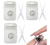 Imán de ojo de gato en forma de anillo para uñas, imán hueco de ojo de gato para uñas, Y y Rin-gMagnet (haz ancho, corazón, francés), mini imán redondo fuerte para uñas, herramienta de punta francesa