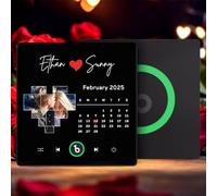 Imán de Refrigerador con Música Personalizado Reproductor de Música con Foto Portada Álbum Puede Reproducir Imán Personalizable para Nevera Parejas Decoración del Hogar Amantes de la Música