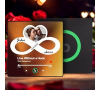 Imán de Refrigerador con Música Personalizado Reproductor de Música con Foto Portada Álbum Puede Reproducir Imán Personalizable para Nevera Parejas Decoración del Hogar Amantes de la Música