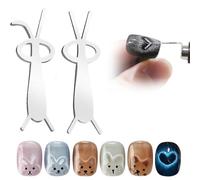 Imán de uñas para esmalte de gel UV/LED de ojo de gato, barra magnética de ojo de gato en forma de corazón 3D, herramienta de manicura DIY con barras guía en forma de Y para orejas de conejo y arte de