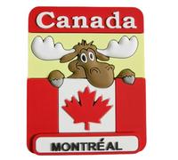 Imán decorativo 3D de recuerdo de viaje de Montreal Quebec Canadá para nevera, atracciones de la ciudad, decoración del hogar y la cocina