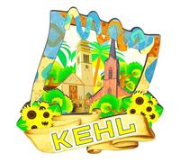 Imán decorativo Orlaybar Kehl Baden-Württemberg, Alemania, 3D, para nevera, ciudad, viajes, recuerdo, regalos turísticos, hecho a mano, para decoración del hogar, 2466