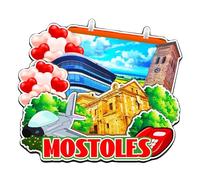 Imán decorativo Orlaybar Mostoles de la Comunidad de Madrid, España, 3D, para nevera, ciudad, viajes, recuerdo, regalos turísticos, hecho a mano, para decoración del hogar, 4090