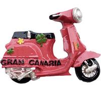 Imán decorativo para frigorífico, diseño de Gran Canaria, España, scooter, Gran Canaria