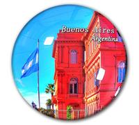 Imán decorativo para nevera de Argentina Buenos Aires, recuerdo de cristal