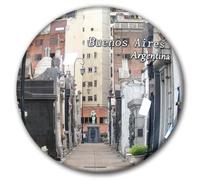 Imán decorativo para nevera de Argentina Buenos Aires, recuerdo de cristal