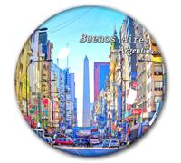 Imán decorativo para nevera de Argentina Buenos Aires, recuerdo de cristal