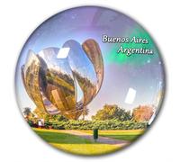 Imán decorativo para nevera de Argentina Buenos Aires, recuerdo de cristal