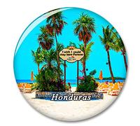 Imán decorativo para nevera de Honduras, para viaje, colección de recuerdos, regalo de ciudad turística, pizarra blanca, cocina