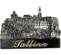 Imán decorativo para nevera, diseño de Tallin, Estonia, tallin, resina, manualidades