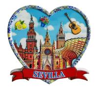 Imán decorativo para nevera Sevilla Spain Tourist Souvenir 3D