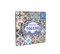 Imán Decorativo Toledo España - Colección Exclusiva Alma de Toledo - Cerámica Artesanal Vibrante - Souvenir Único para tu Hogar y Corazón