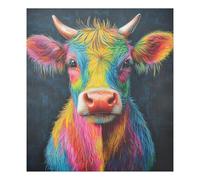 Imán estético de vaca de estilo contemporáneo para lavaplatos, reutilizable, imanes para nevera, decoración de vacaciones, 23 x 26 pulgadas