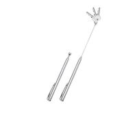 Imán extensible con diseño de bolígrafo - Imán para elevación de objetos extensible en forma de bolígrafo, de metal, 62 cm, plateado