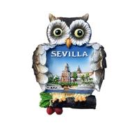 Imán Frigorífico Sevilla Andalucía Torre del Oro Búho España ESP64