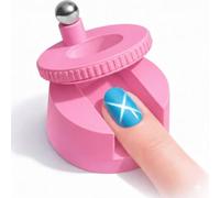 Imán giratorio de ojo de gato 2026, nueva herramienta de imán giratorio mejorado para arte de uñas, diseño ajustable de 360° para efectos de ojo de gato brillantes fáciles de hacer tú mismo (rosa)