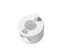 Imán giratorio de ojo de gato 2026, succión automática de cuentas de vidrio de uñas de ojo de gato, bola magnética de 360°, herramienta de uñas apta para principiantes, para esmalte de gel (blanco con