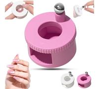 Imán Giratorio De Ojo De Gato Mejorado,Herramienta Magnética Para Uñas 5D Con Fuerte Fuerza Magnética N50,Herramienta Giratoria De 360° Para Arte De Uñas De Terciopelo Brillante(Pink)