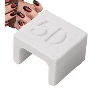 - Imán - Herramienta de peinado de resina de 3 x 3 cm, diseño de ojos de masilla 5D, asistente de manicura automática, manicura en casa en salón con decoración de uñas creativa