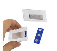Iman Identificador, 2Pcs Identificador Magnetico con Imán de 3 Puntos para Rotular Tarjetas de Visita, Oficinas, Colegios, Congresos, Manualidades