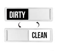 Imán indicador de platos limpio o sucio para lavavajillas con imán antiarañazos y fiable que se mantiene en su lugar para mostrar el estado del plato (A)