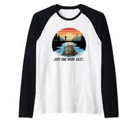 Imán Just One More Cast Safe Cracker Fishing Treasure Camiseta Manga Raglan
