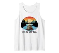 Imán Just One More Cast Safe Cracker Fishing Treasure Camiseta sin Mangas