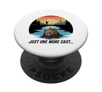 Imán Just One More Cast Safe Cracker Fishing Treasure PopSockets PopGrip Adhesivo