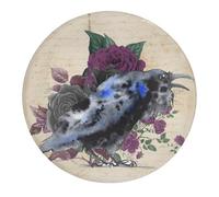 Imán magnético fuerte para nevera, diseño de calavera y cuervo, cristal rosa, imán para nevera, negro, blanco, animal, nórdico, decorativo, para nevera, oficina, nevera, decoración para la escuela, 4