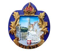 Imán nevera Austria Viena Princesa Sissi Stephansdom AUT04