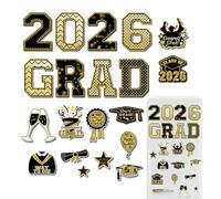 Imán para coche | 20 piezas de pegatinas vehiculares novedad reutilizables - 2026 graduación pegatinas coche imanes de - puertas de garaje, lavavajillas, microondas