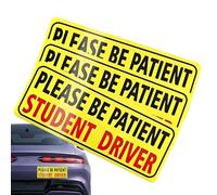 Imán para estudiantes, signos magnéticos de estudiantes, 3 unidades, principiantes, principiantes, aprendices, pegatinas para el coche, gracioso clip magnético extraíble, alumno de ventana, paciente