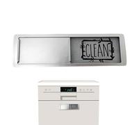 Imán Para Lavavajillas Y Sucio - Letrero Y Sucio Para Lavavajillas | Indicador De Señal De Limpieza Sucia De Acero Inoxidable Con Adhesivos De Doble Cara | Señal De Limpieza Sucia Y Diap