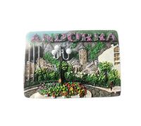 Imán para nevera 3D de Andorra, regalo de recuerdo, resina hecha a mano Andorra, imán para nevera para hogar y cocina, colección de decoración
