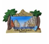 Imán para nevera 3D de Cabo San Lucas Baja California México, recuerdo para nevera, decoración magnética pintada a mano
