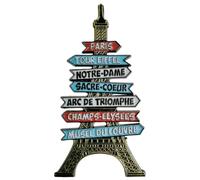 Imán para nevera 3D de París Francia, regalo de recuerdo de metal hecho a mano, colección de decoración para el hogar y la cocina